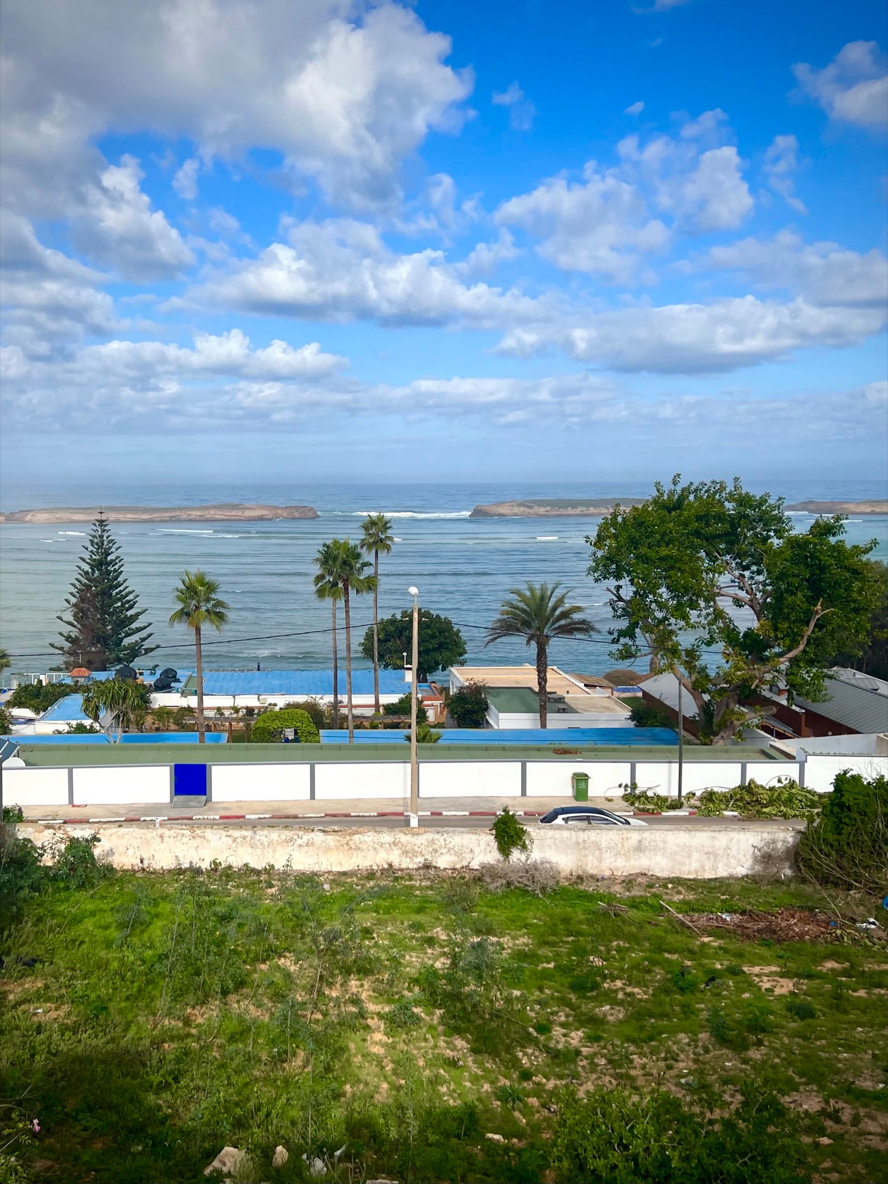 Looking down over the Oualidia lagoon